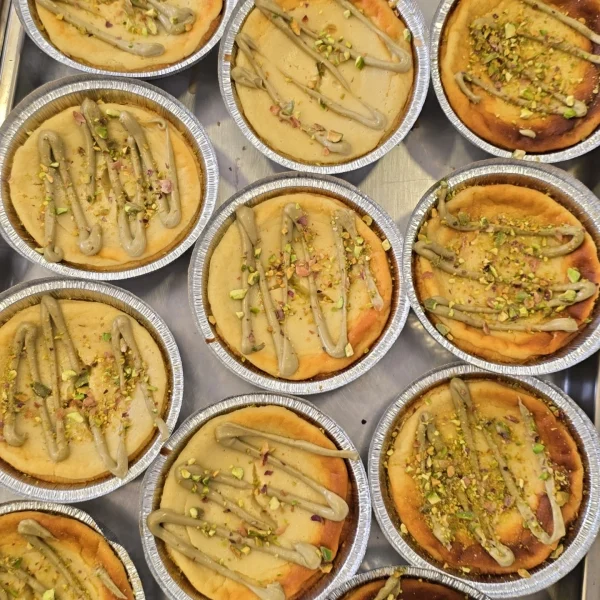 TARTA DE QUESO Y PISTACHO